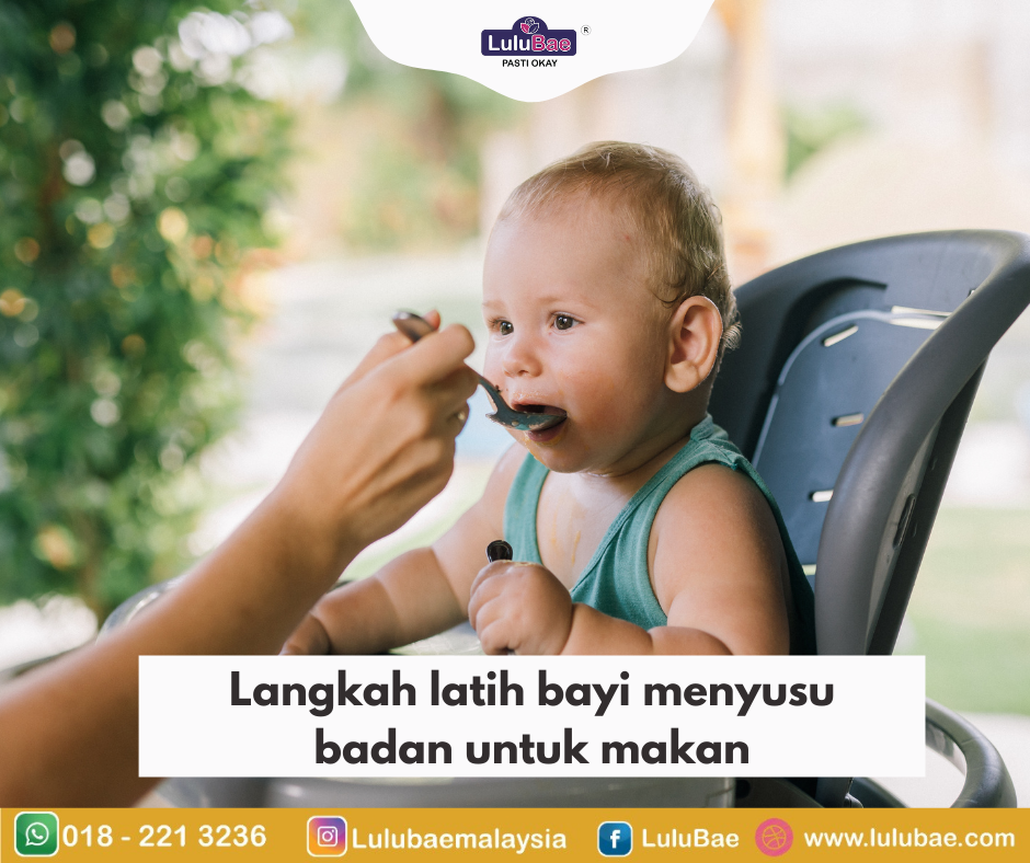 Latih bayi menyusu badan untuk makan